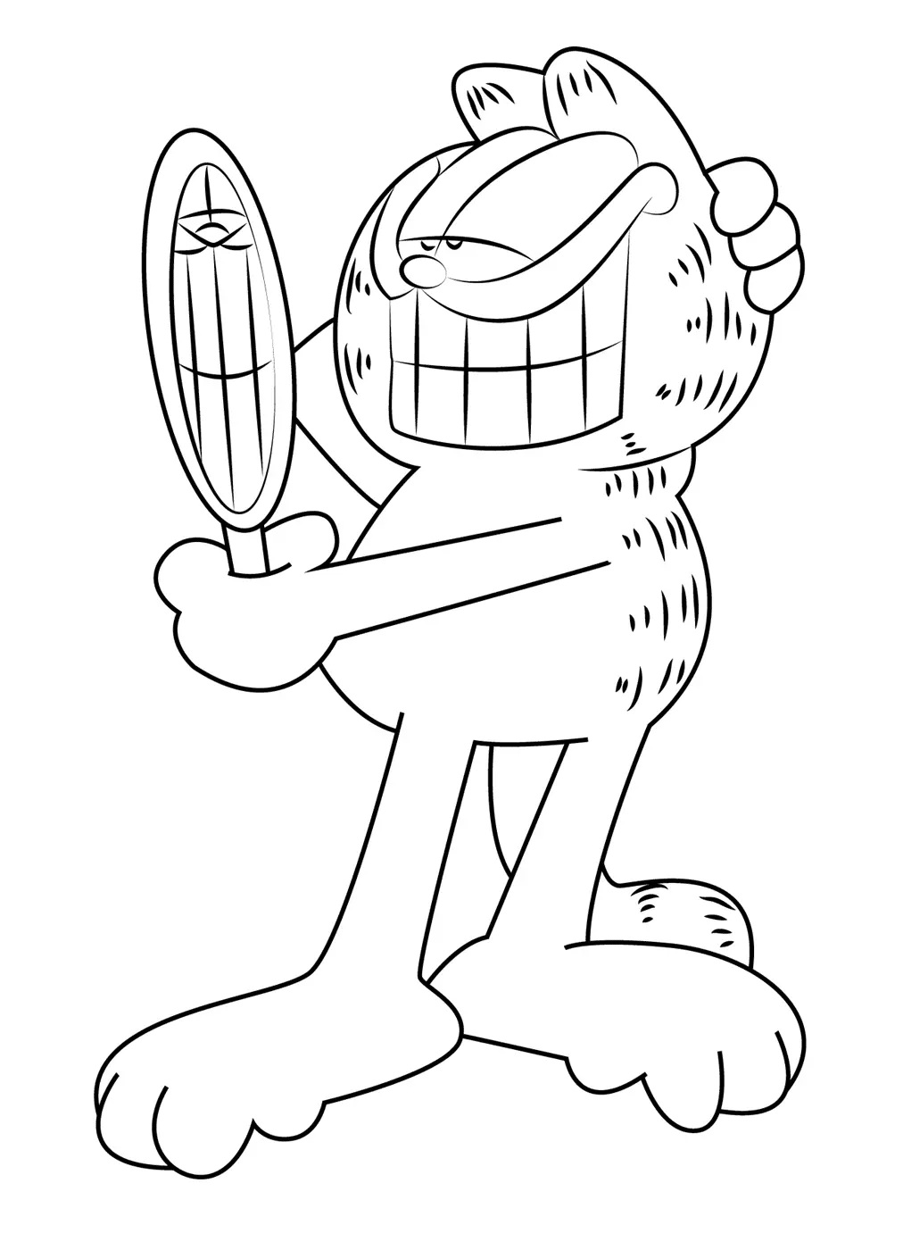 Çocuklar İçin Garfield Boyama Sayfaları 