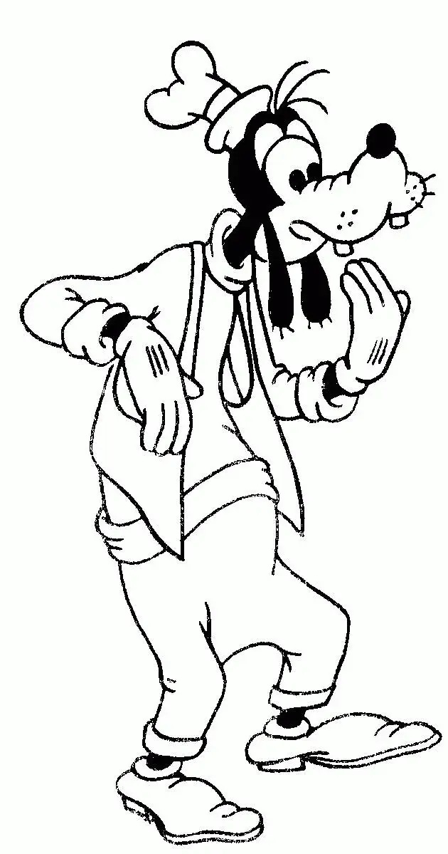 Çocuklar İçin Goofy Boyama Sayfaları 