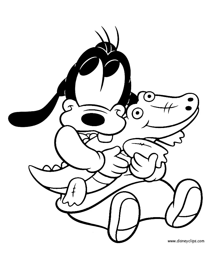 Çocuklar İçin Goofy Boyama Sayfaları 