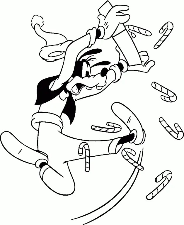 Çocuklar İçin Goofy Boyama Sayfaları 