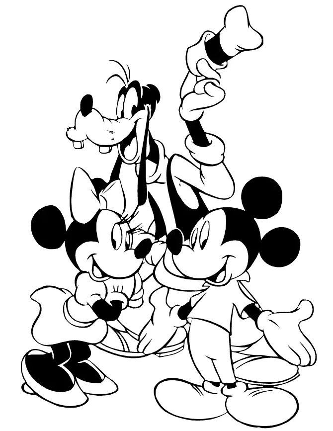 Çocuklar İçin Goofy Boyama Sayfaları 