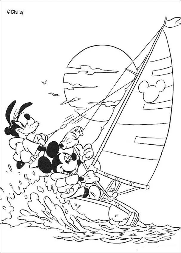 Çocuklar İçin Goofy Boyama Sayfaları 