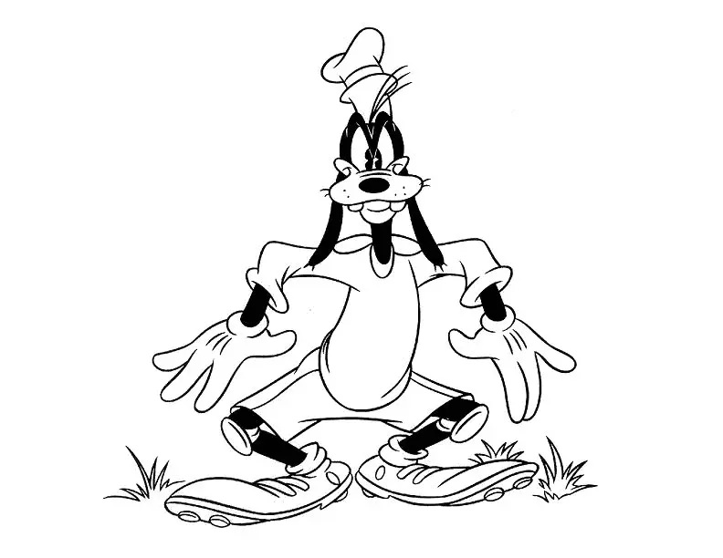 Çocuklar İçin Goofy Boyama Sayfaları 