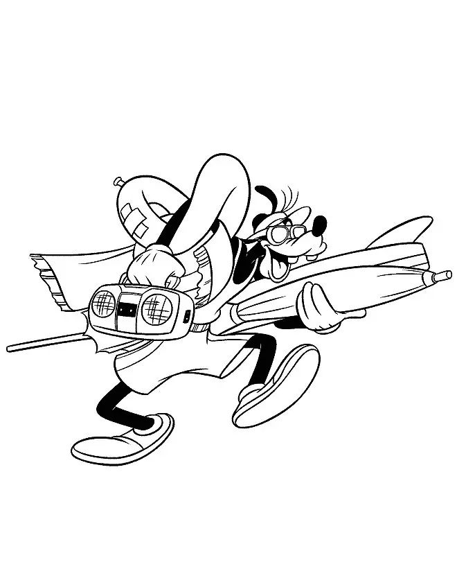 Çocuklar İçin Goofy Boyama Sayfaları 
