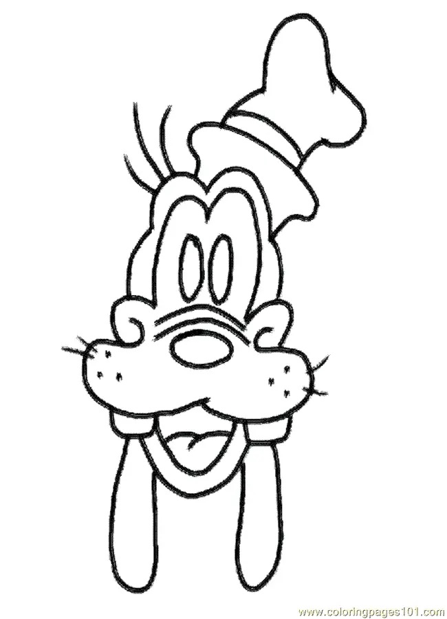 Çocuklar İçin Goofy Boyama Sayfaları 