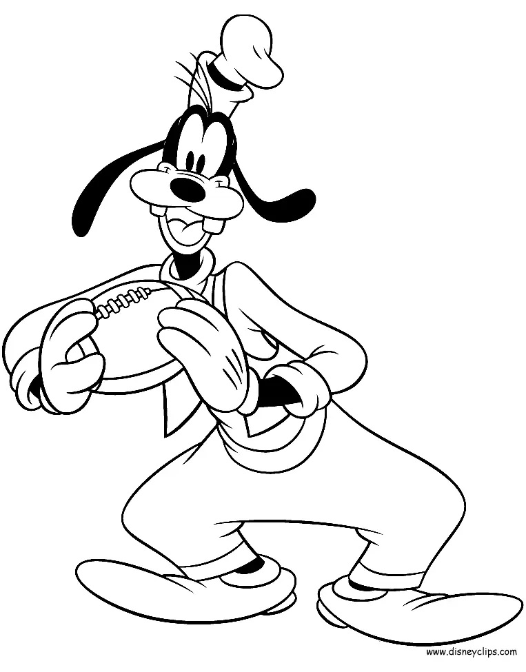 Çocuklar İçin Goofy Boyama Sayfaları 