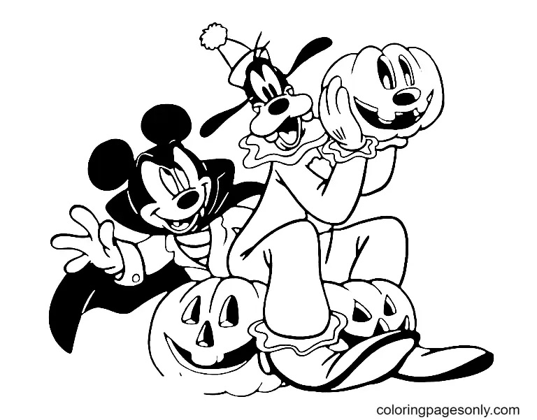 Çocuklar İçin Goofy Boyama Sayfaları 