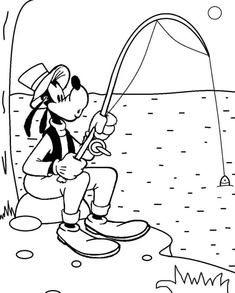 Çocuklar İçin Goofy Boyama Sayfaları 