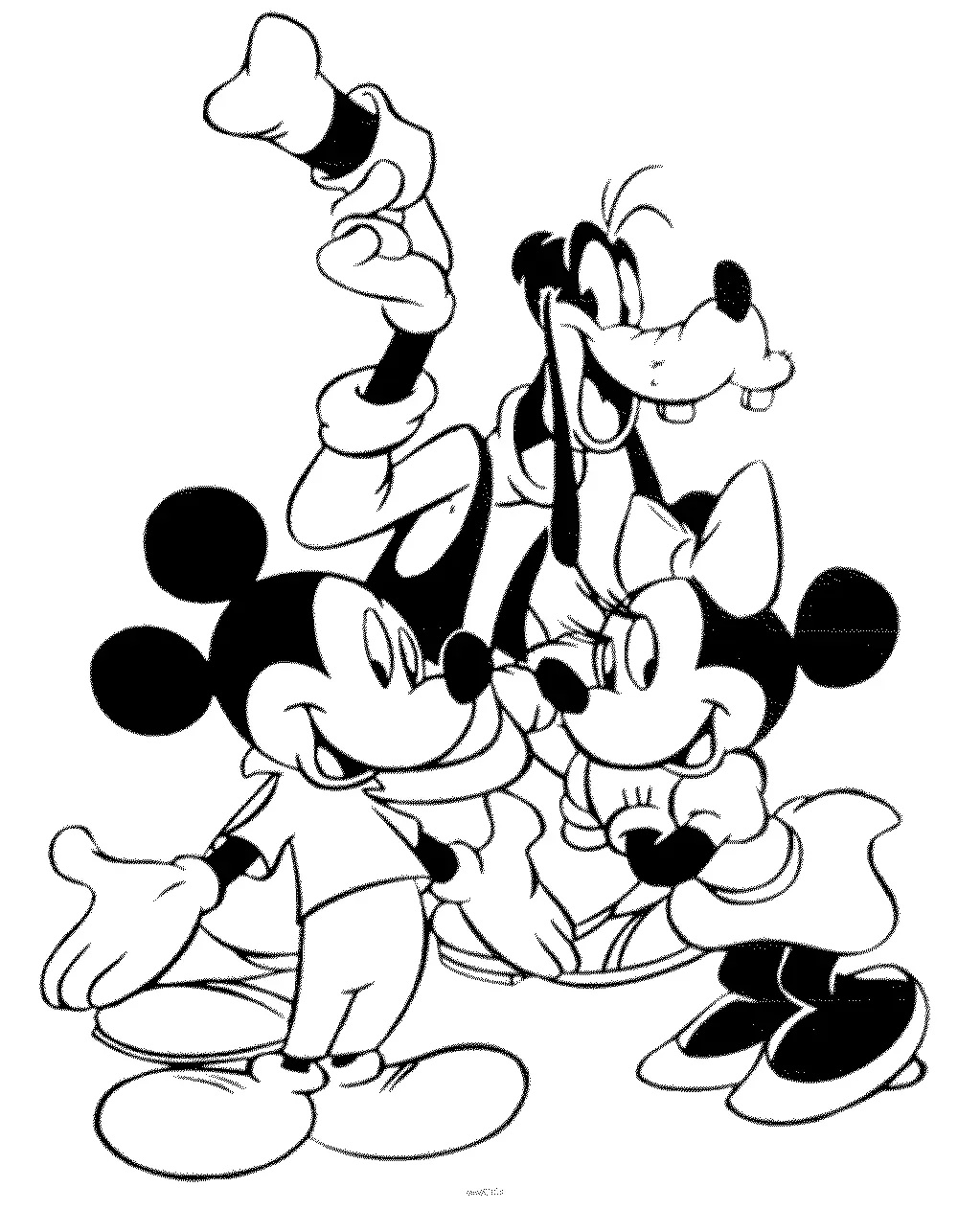 Çocuklar İçin Goofy Boyama Sayfaları 