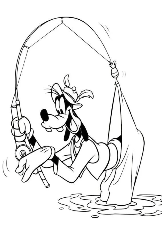 Çocuklar İçin Goofy Boyama Sayfaları 