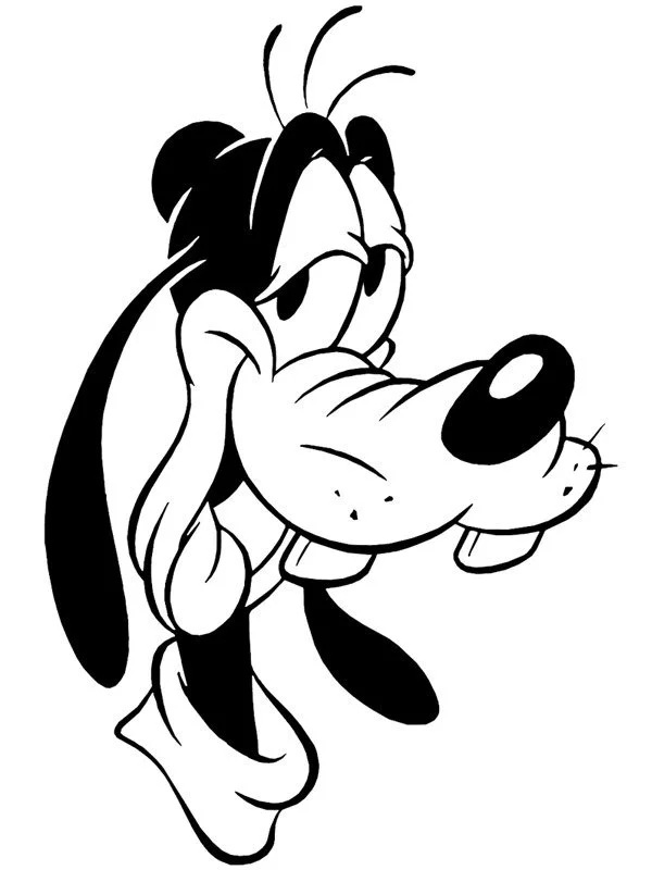 Çocuklar İçin Goofy Boyama Sayfaları 