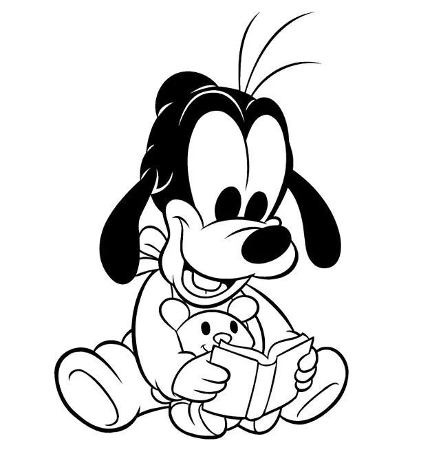 Çocuklar İçin Goofy Boyama Sayfaları 