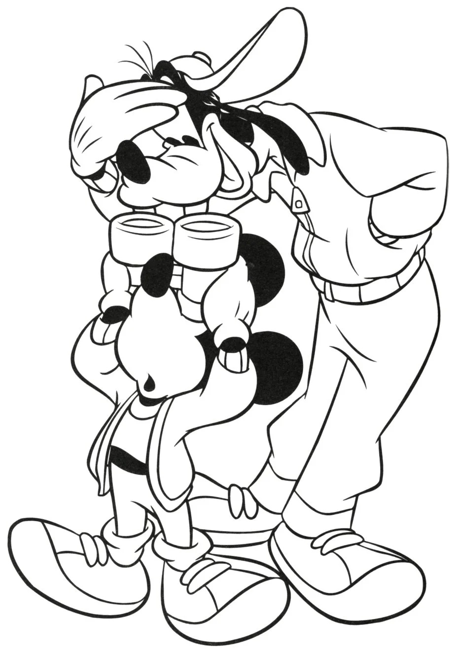 Çocuklar İçin Goofy Boyama Sayfaları 
