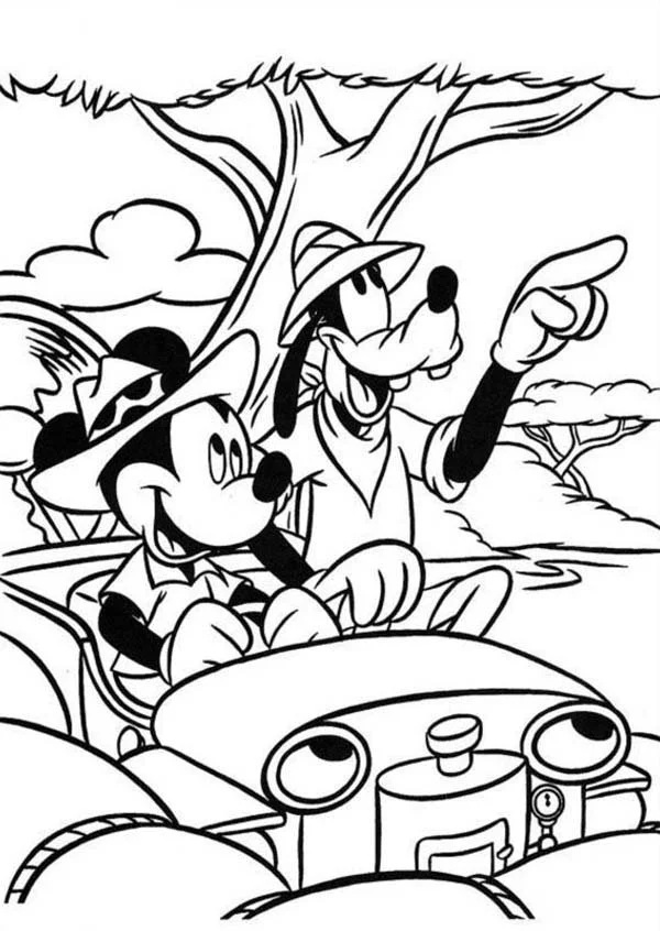 Çocuklar İçin Goofy Boyama Sayfaları 