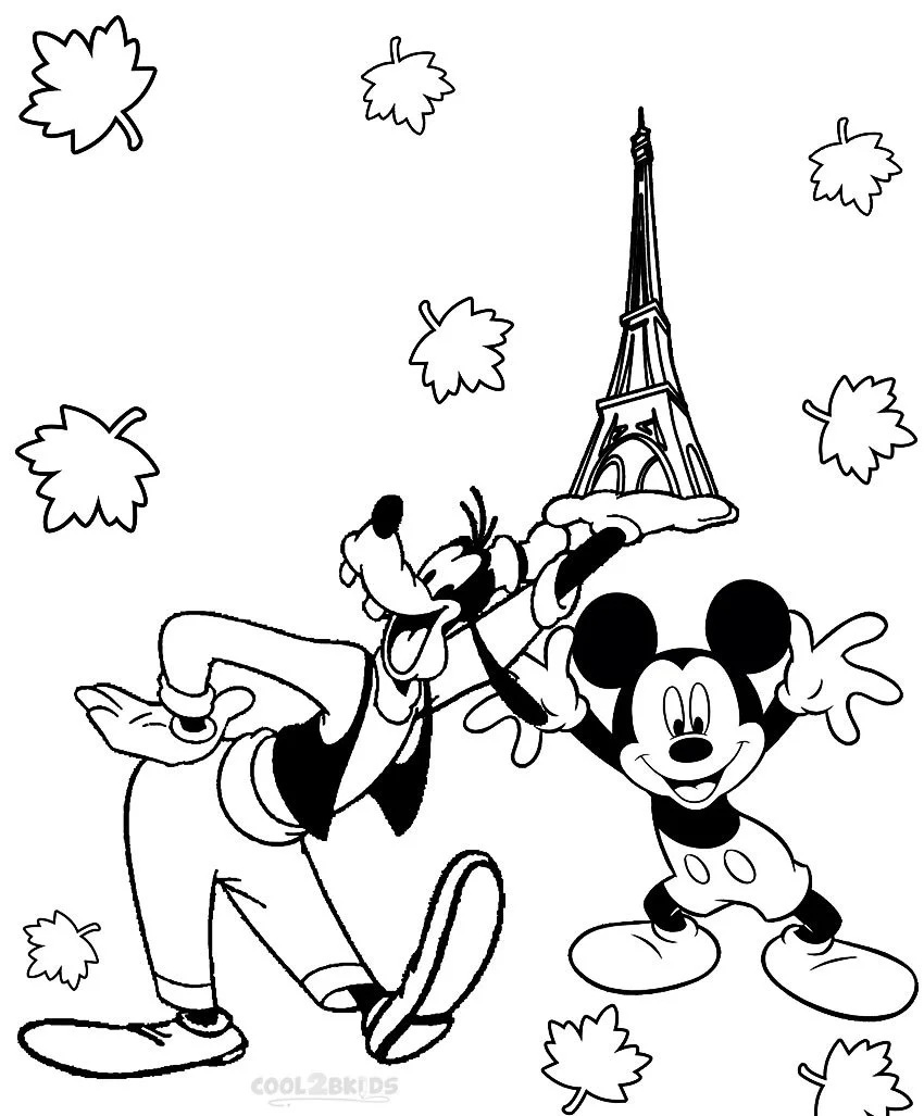Çocuklar İçin Goofy Boyama Sayfaları 