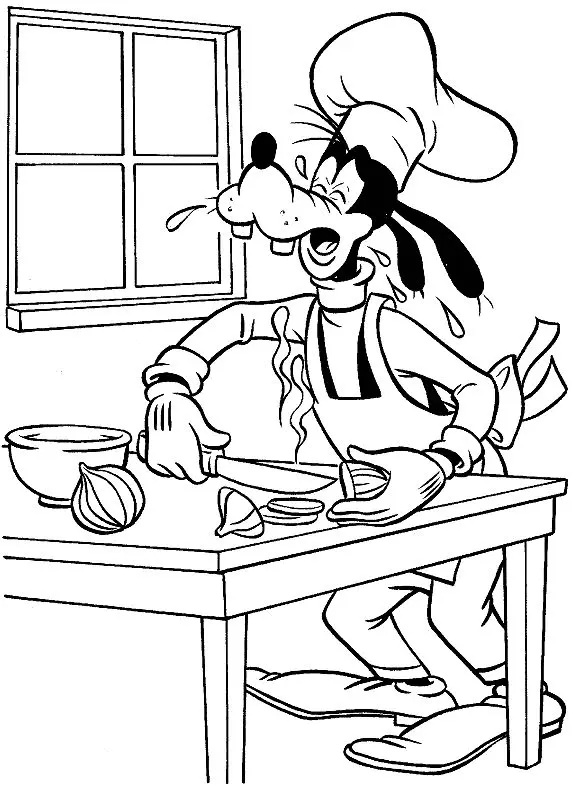 Çocuklar İçin Goofy Boyama Sayfaları 