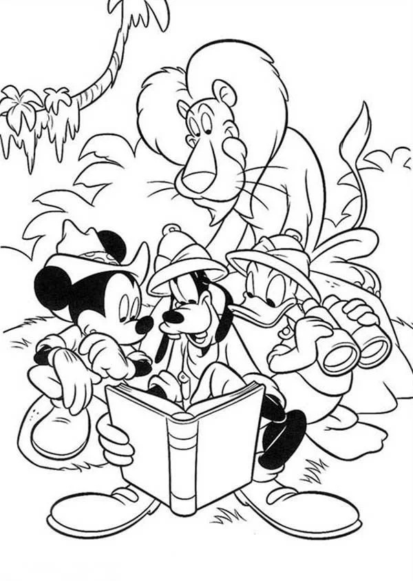 Çocuklar İçin Goofy Boyama Sayfaları 