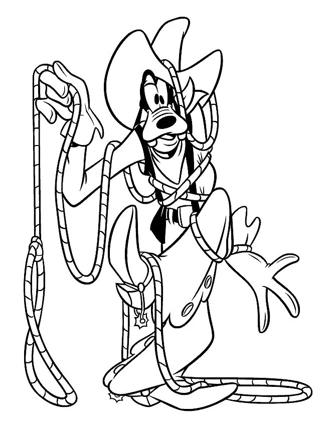 Çocuklar İçin Goofy Boyama Sayfaları 