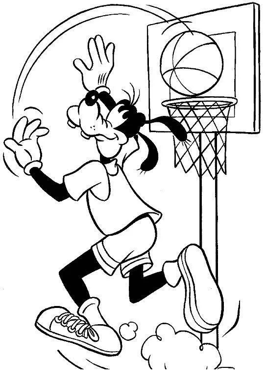 Çocuklar İçin Goofy Boyama Sayfaları 