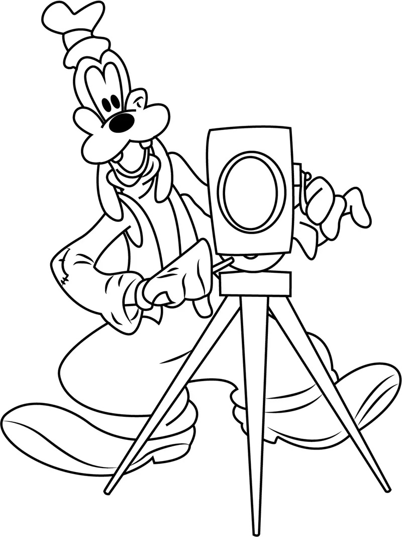 Çocuklar İçin Goofy Boyama Sayfaları 