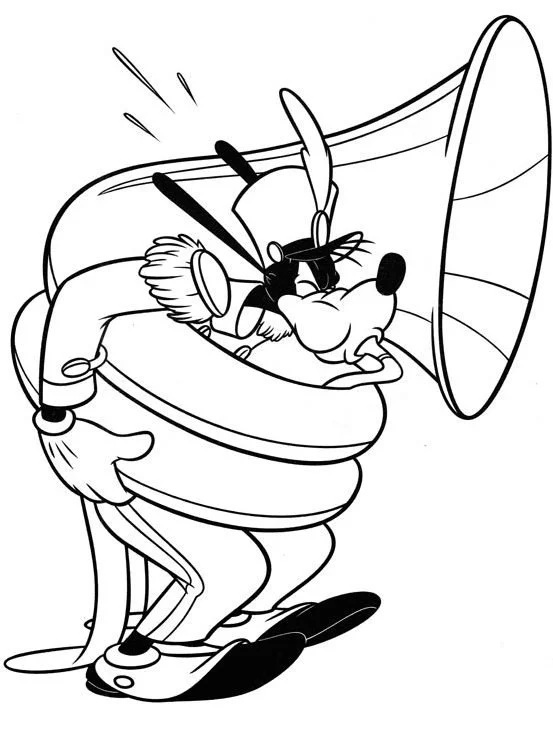 Çocuklar İçin Goofy Boyama Sayfaları 