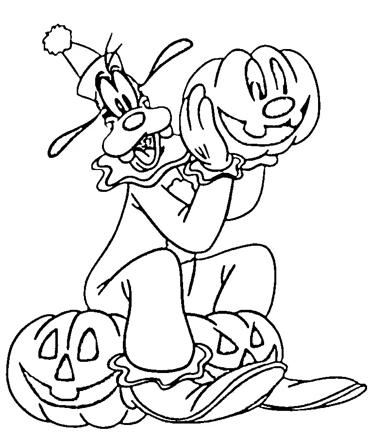 Çocuklar İçin Goofy Boyama Sayfaları 
