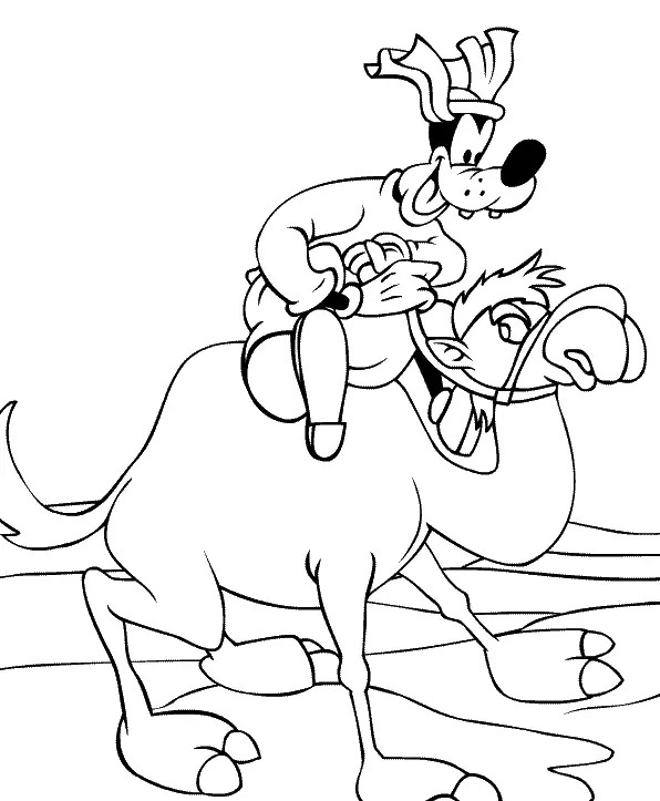 Çocuklar İçin Goofy Boyama Sayfaları 