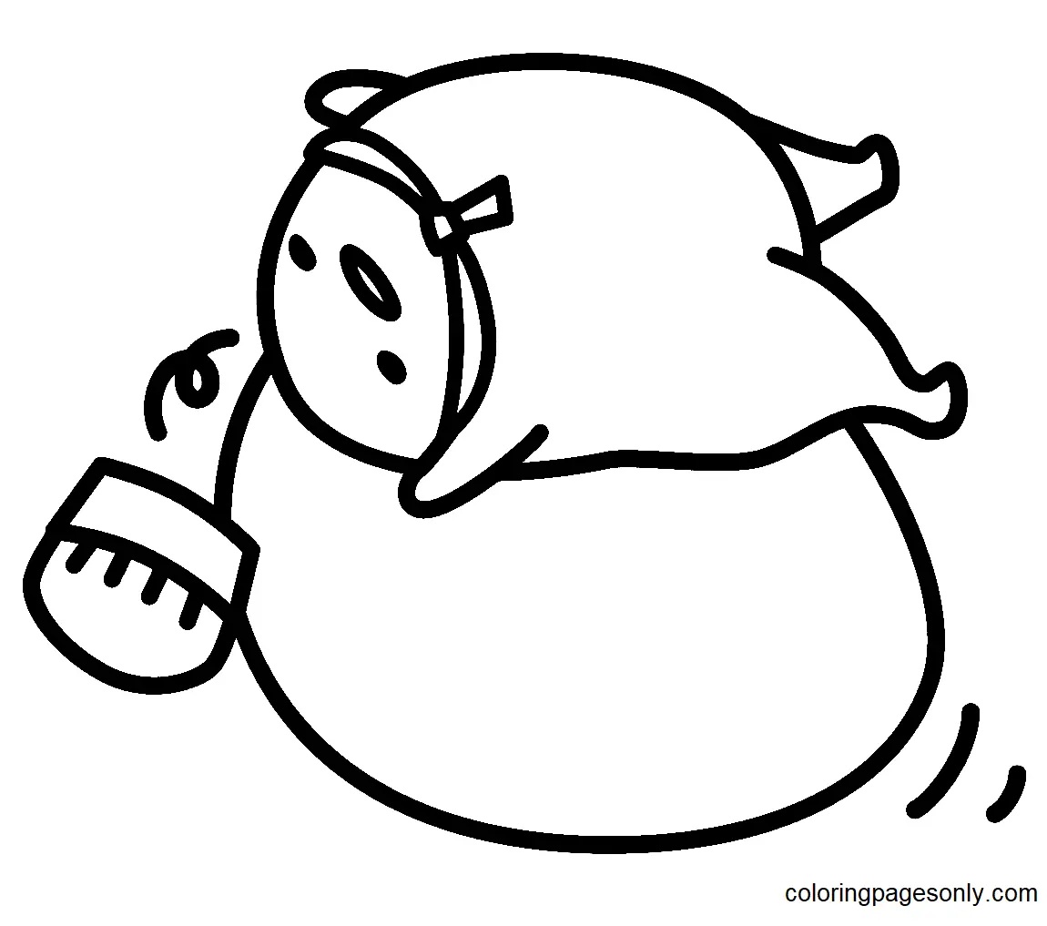 Çocuklar İçin Gudetama Boyama Sayfaları 