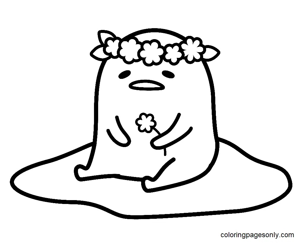 Çocuklar İçin Gudetama Boyama Sayfaları 