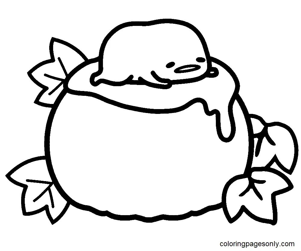 Çocuklar İçin Gudetama Boyama Sayfaları 