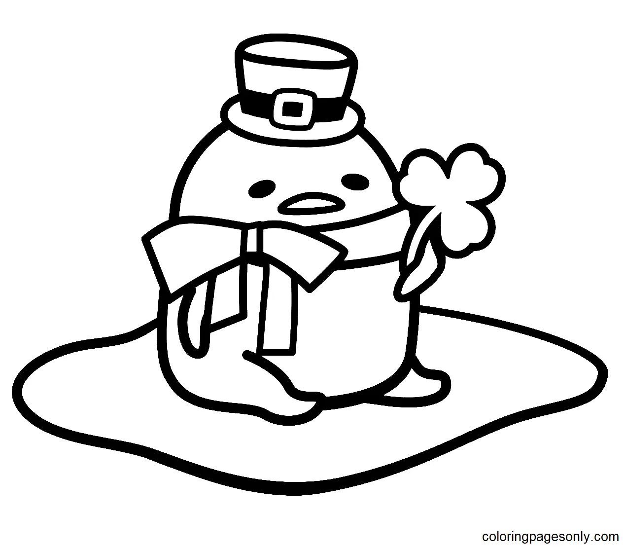 Çocuklar İçin Gudetama Boyama Sayfaları 