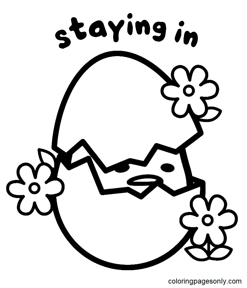 Çocuklar İçin Gudetama Boyama Sayfaları 