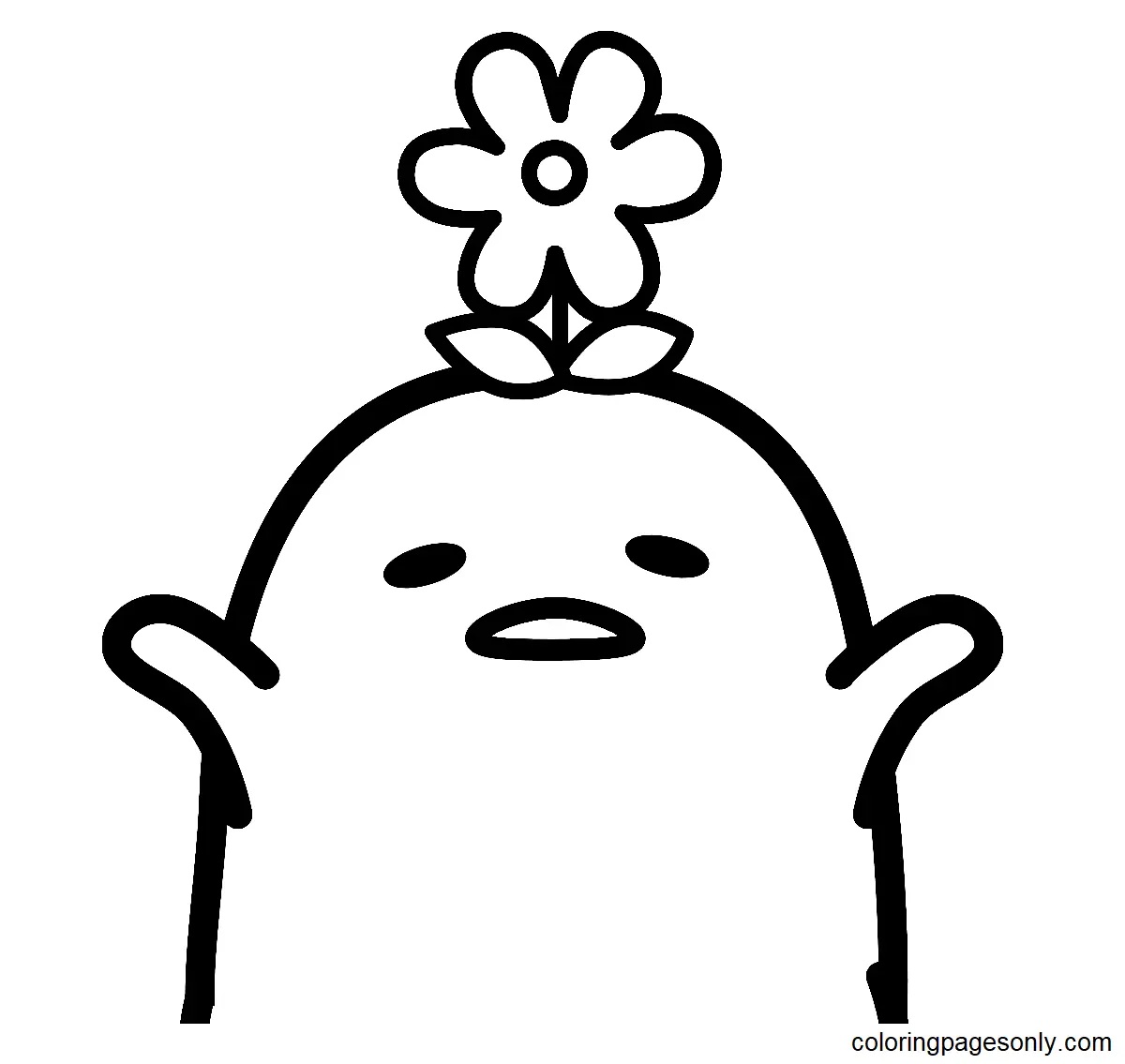 Çocuklar İçin Gudetama Boyama Sayfaları 