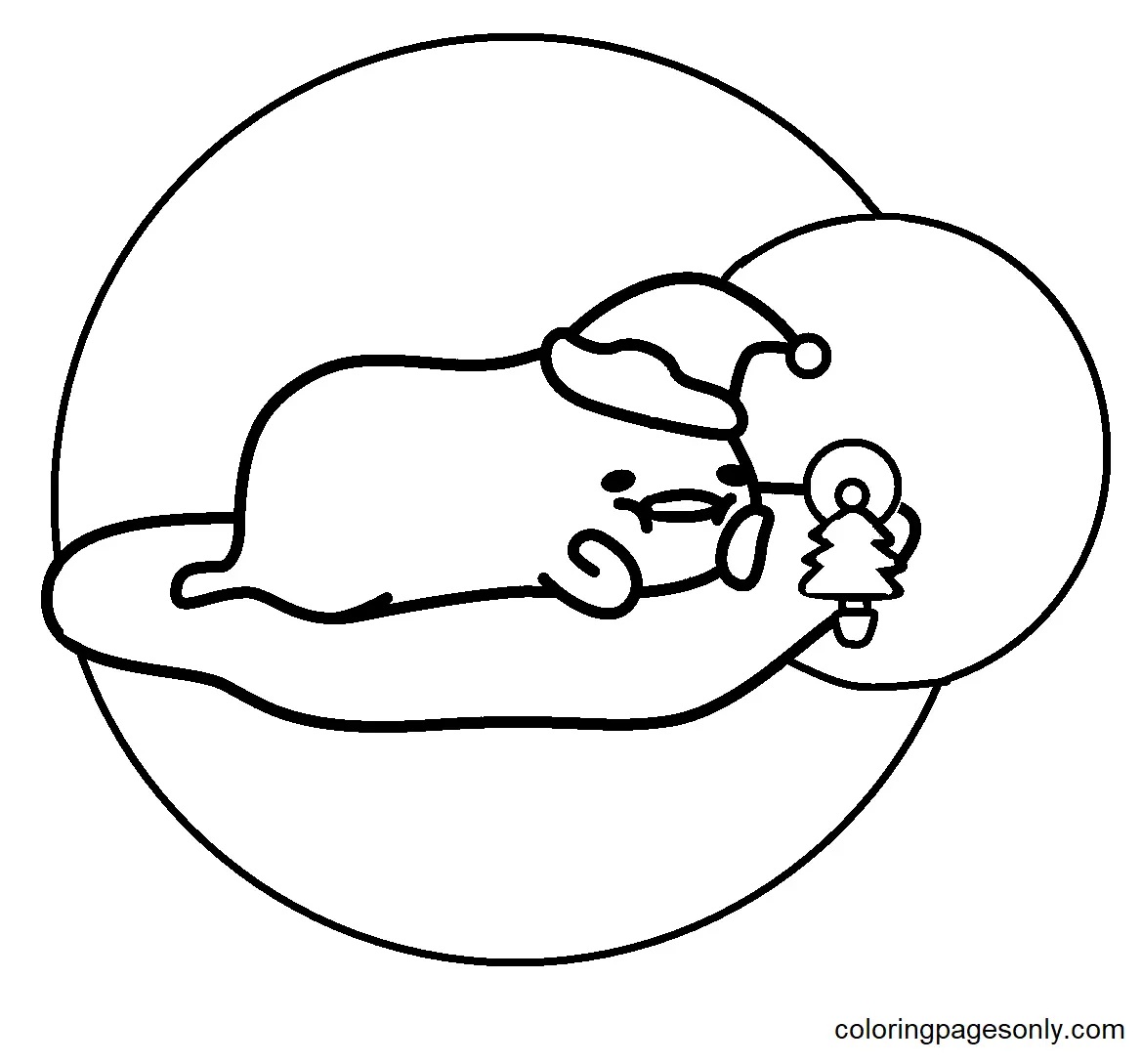 Çocuklar İçin Gudetama Boyama Sayfaları 