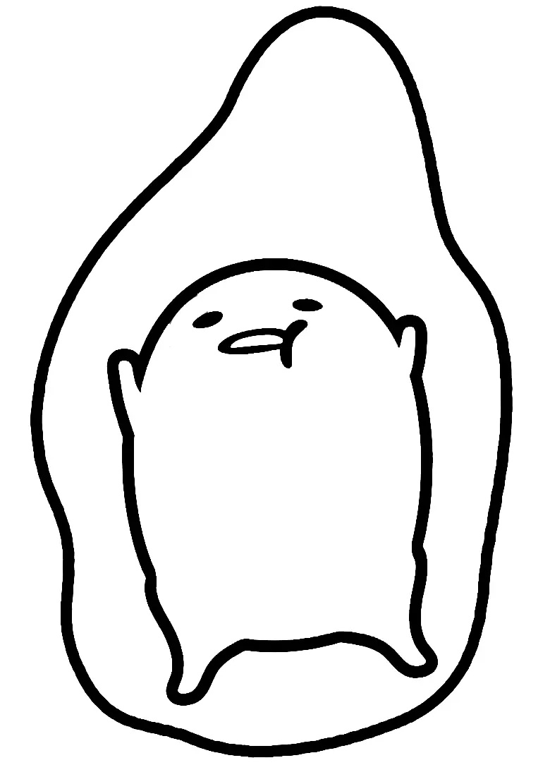 Çocuklar İçin Gudetama Boyama Sayfaları 