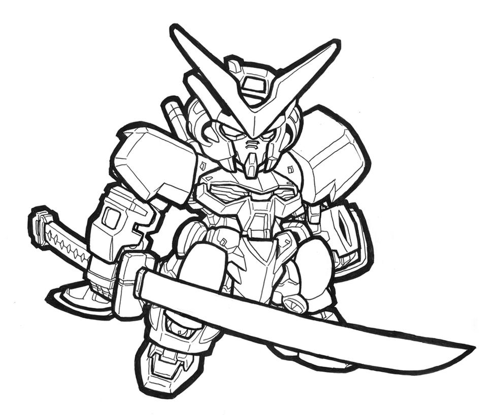 Çocuklar İçin Gundam Boyama Sayfaları 