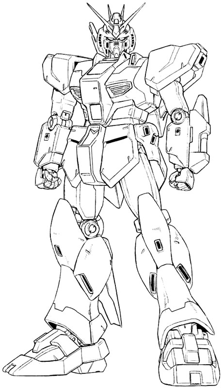 Çocuklar İçin Gundam Boyama Sayfaları 