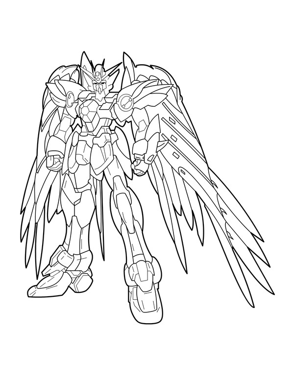 Çocuklar İçin Gundam Boyama Sayfaları 