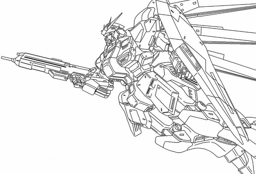 Çocuklar İçin Gundam Boyama Sayfaları 