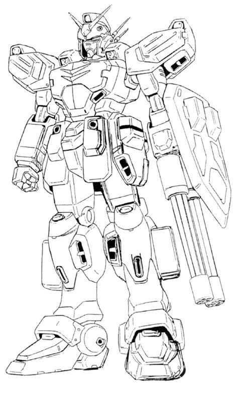 Çocuklar İçin Gundam Boyama Sayfaları 