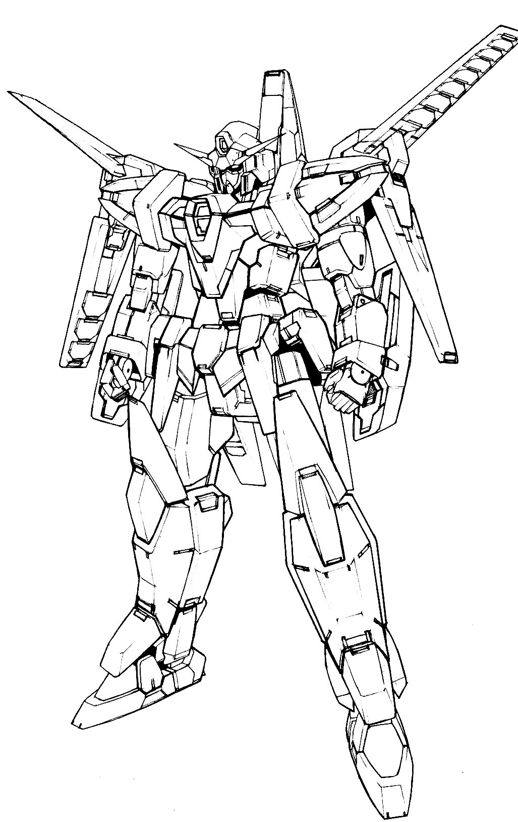 Çocuklar İçin Gundam Boyama Sayfaları 
