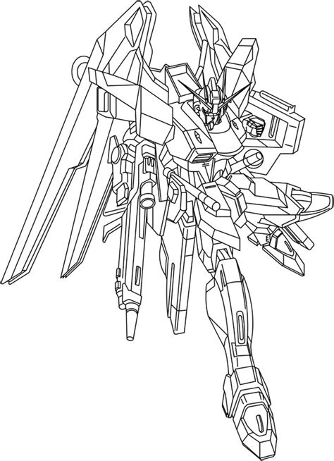 Çocuklar İçin Gundam Boyama Sayfaları 