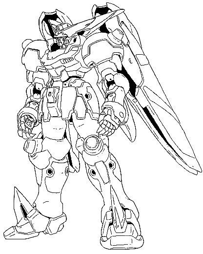 Çocuklar İçin Gundam Boyama Sayfaları 