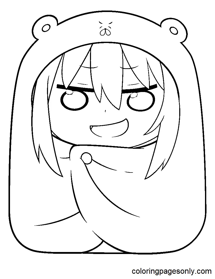 Çocuklar İçin Himouto Boyama Sayfaları 