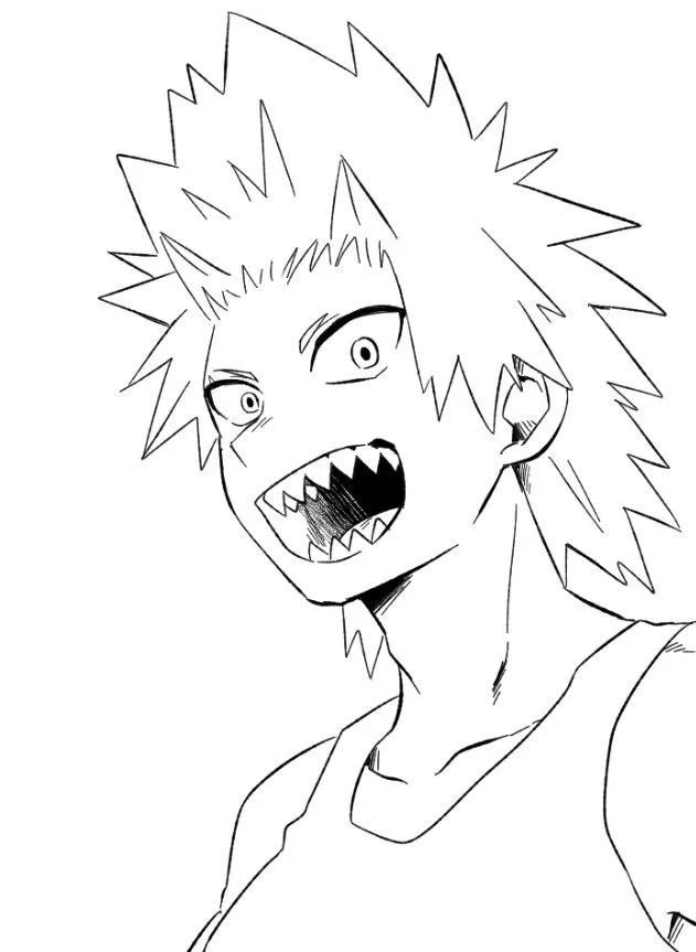 Çocuklar İçin Kirishima Boyama Sayfaları 