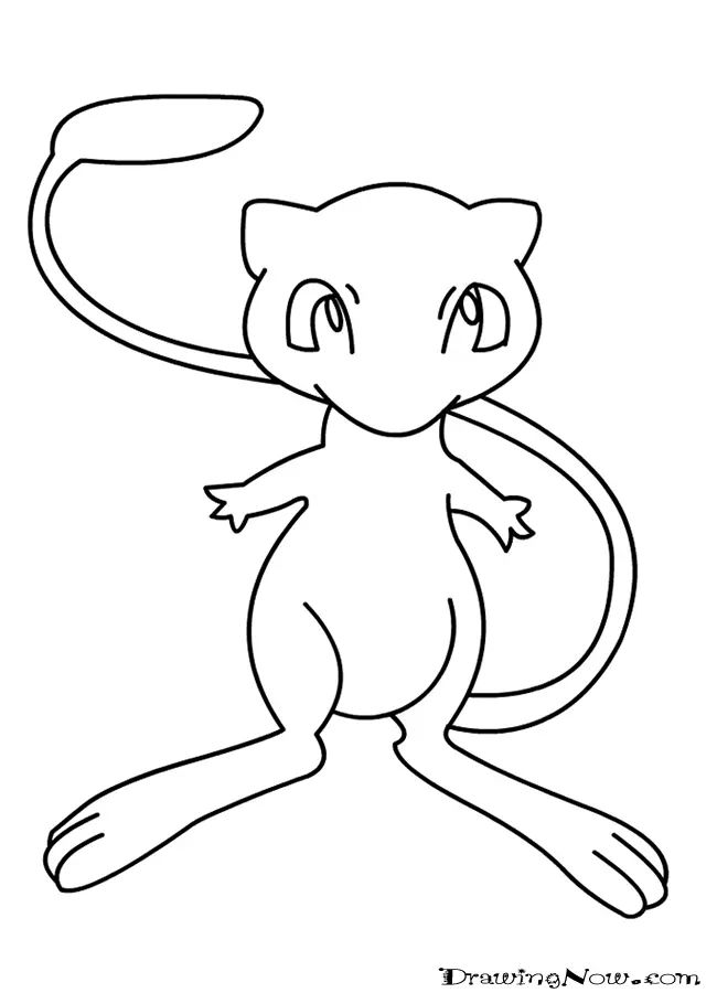 Çocuklar İçin Mewtwo Boyama Sayfaları 