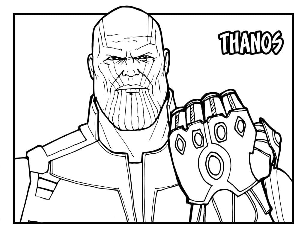 Çocuklar İçin Thanos Boyama Sayfaları 