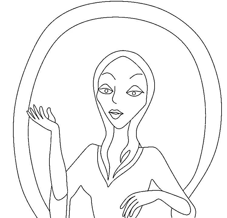 Çocuklar İçin Addams Ailesi Boyama Sayfaları 