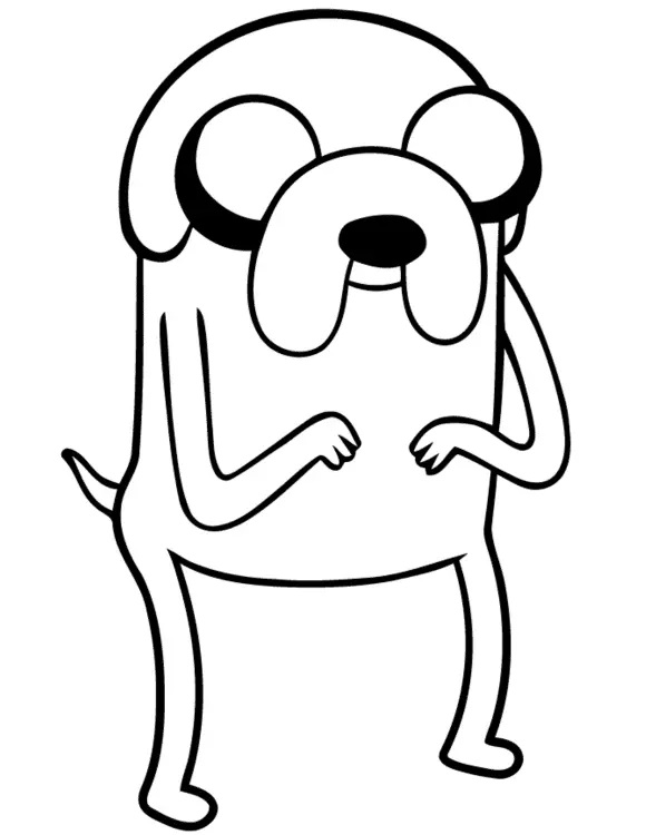 Çocuklar İçin Adventure Time Boyama Sayfaları 