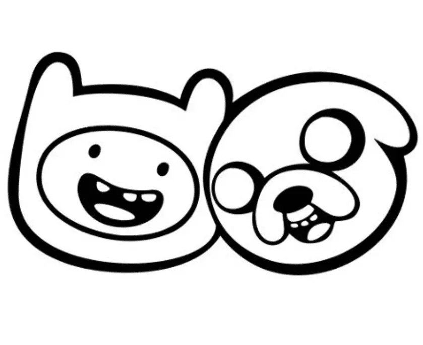 Çocuklar İçin Adventure Time Boyama Sayfaları 